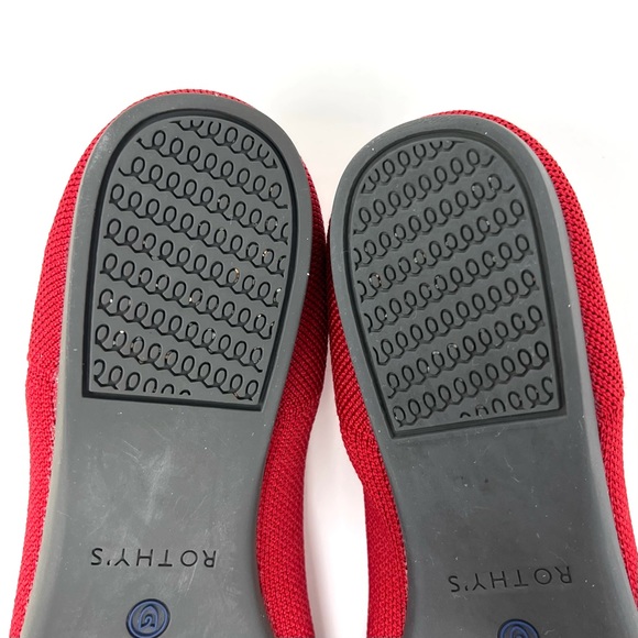 Rothy’s “The Point” Red Slip On Pointed Toe Flats Size 9.5 - Picture 8 of 9